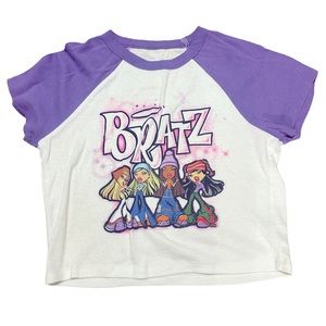 Bratz Cropped Color Block Graphic Tee